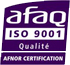 logo certification afnor Qualité iso 9001